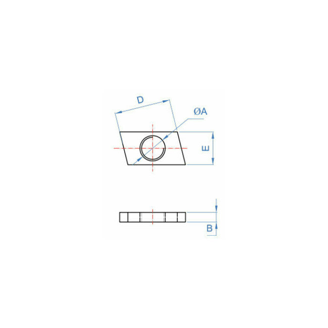 Écrou de fixation acier boite 100 pcs